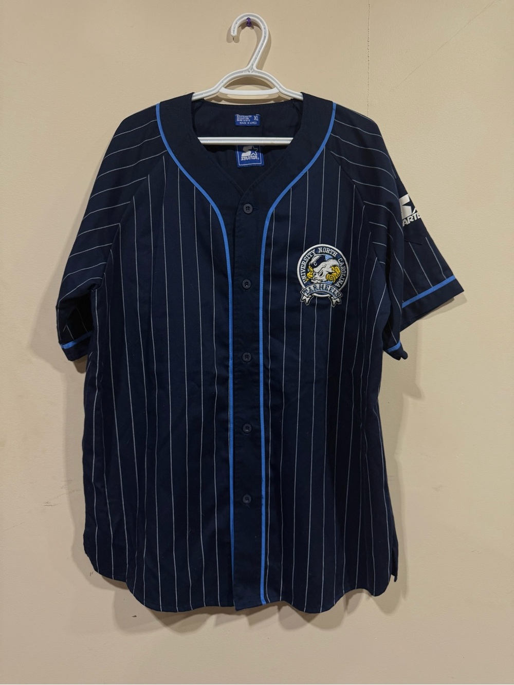 Vintage 90s Starter North Carolina Baseball Jersey